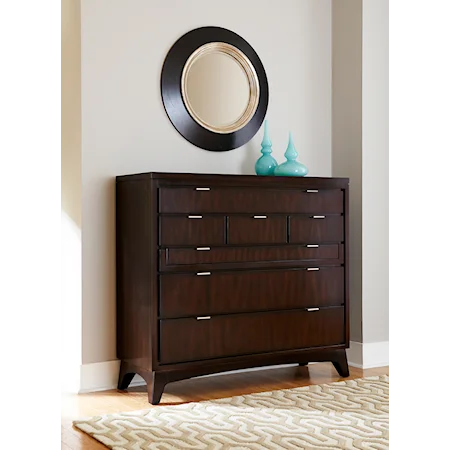 Large Media Chest with 7 Drawers